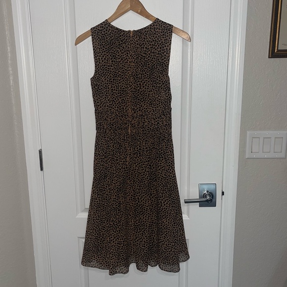 MICHAEL KORS COLLECTION Cheetah Print Stretch Crepe Shift Leopard Print Dress 2 - Picture 8 of 8